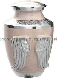Venta caliente de alta calidad hermoso diseño latón adultos urnas de cremación para cenizas urnas hechas a mano urnas funerarias - Product Image 4