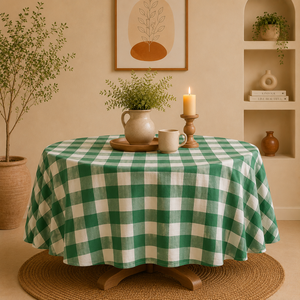 Cotton <b>Round</b> Tablecloth for Enhanced Dining Experience Wedding Decor <b>Table</b> <b>Cover</b> Boho Custom Sizes Tablecover Christmas Gift - Product Image 4