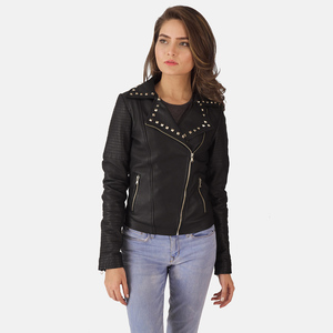 Veste matelassée en cuir d'agneau véritable pour femme, imperméable, réversible, design moderne pour l'hiver, vêtements d'extérieur - Product Image 1