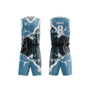 Uniforme de Baloncesto Personalizado Reversible para Jóvenes, Conjunto Completo Impreso para Equipos Escolares, Ropa Deportiva Personalizada para Jóvenes - Product Image 6