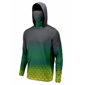 Sudadera con Capucha de Pesca de Manga Larga de Alto Rendimiento, Secado Rápido, Protección UPF 50, Antimicrobiana, para Uso en Agua Salada - Product Image 1