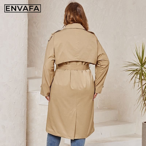 Vestes coupe-vent personnalisées de bonne qualité, vente en gros, vestes coupe-vent personnalisées pour femmes, vestes en tissu mélangé, vestes à double boutonnage, manteaux grande taille - Product Image 3