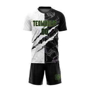 Uniforme de Fútbol Personalizado con Pantalones Cortos, 100% Poliéster, Impresión por Transferencia de Calor, Ropa Deportiva Transpirable para Clubes de Fútbol y Escuelas - Product Image 1