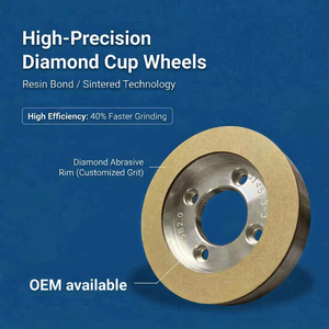 Resina de Diamante 6A2 de Grado Abrasivo Fino, Disponible para Fabricación OEM # Disco de Corte de 600 Granos para Afilado Eficiente de Acero Fresado - Product Image 1