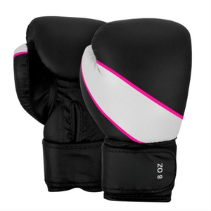 นวมชกมวยไทย MMA หนังแท้ระดับมืออาชีพ 10oz 16oz  โลโก้สั่งทำได้  แบบครึ่งนิ้ว สำหรับฝึกซ้อมและแข่งขัน - Product Image 5