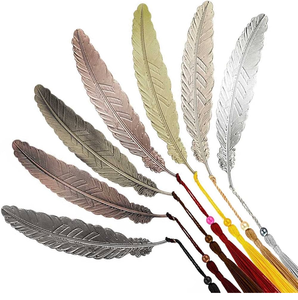 Marcapáginas de Metal con Forma de Pluma, 3 Piezas, con Logotipo Personalizado al por Mayor, para Regalos Promocionales, con Fabricante y Proveedor al por Mayor - Product Image 2