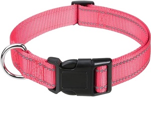 Collier de chien réfléchissant avec boucle colliers de sécurité réglables en nylon pour petits chiens de taille moyenne - Product Image 1