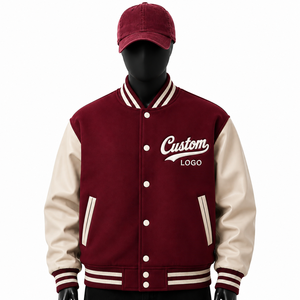 Men's Streetwear Varsity Jacket with <b>Classic</b> Baseball Design and Comfortable Fit - Product Image 5