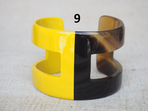 Bracelet en corne de buffle, écologique, fait main, couleur naturelle, moderne, pour la décoration de mariage et les cadeaux - Product Image 5