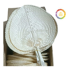 Bamboo Folding <b>Fan</b> Lightweight Portable <b>Handheld</b> <b>Fan</b> for Wedding Party Decoration Custom Printed Fabric <b>Fan</b> Bulk Order Available - Product Image 2