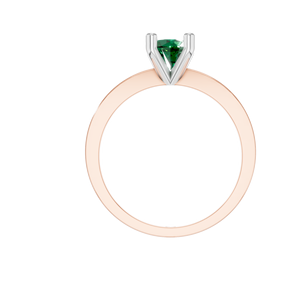 ชุดฝาหินอัญมณีสีเขียวมรกตคุณภาพสูงสำหรับงานแต่งงานแบบคลาสสิกเครื่องประดับงานหมั้น14K 18K สีเหลืองกุหลาบสีขาวทองสำหรับ - Product Image 4