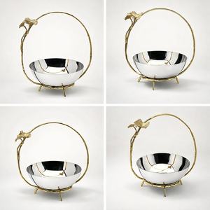 Vaisselle en acier inoxydable personnalisée, bols décoratifs écologiques et durables, bols de service en gros, vaisselle pour les fêtes - Product Image 5