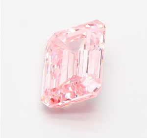 ROYAL GEMS Diamant de laboratoire CVD certifié IGI 5,08 CT taille émeraude couleur rose intense fantaisie clarté VVS2 Bijoux Mak LG 83960829 - Product Image 4