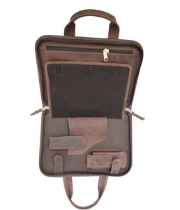 Elegante Maletín de Cuero Genuino Vintage para Portátil, Anti-Robo, Impermeable, Resistente, Portátil, Bandolera, A Prueba de Golpes, Bolsa Suave - Product Image 4