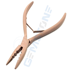 Professional Stainless Steel 6 Inch Hair <b>Extension</b> Pliers 3mm 4mm 5mm Crimping Sizes Micro Rings Nano <b>Beads</b> Loop Durable - Product Image 2