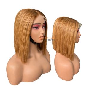 Ready to Ship 8'' <b>Bob</b> <b>Wig</b> Highlight Wholesale Bone Straight Human Hair <b>Wigs</b> SDD Silky Straight Vietnamese Raw Hair <b>Wigs</b> Glueless - Product Image 2