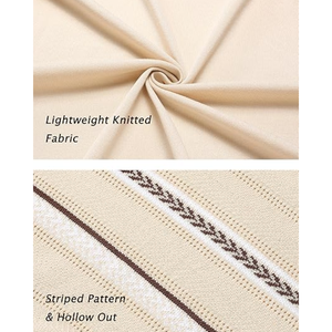 Camisas de Punto para Hombre, Casuales, de Manga Corta, con Botones, para Verano, Playa, Ajuste Elástico, con Cuello - Product Image 6