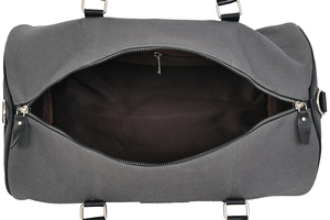 Sac de voyage en cuir véritable vert olive IRNADO, léger, robuste, pour la gym, les week-ends, les voyages, avec doublure en polyester, grand format - Product Image 5