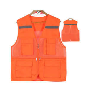 Chaleco de malla reflectante de alta visibilidad personalizable FMF VN para ingenieros/trabajadores de la construcción ropa de trabajo de secado rápido transpirable - Product Image 2