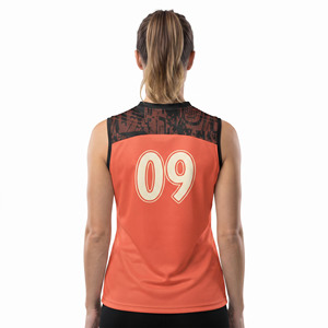 Camiseta sin Mangas de Voleibol con Cuello en V para Mujer, Chaleco de Voleibol 100% Poliéster, Camiseta Deportiva de Voleibol para Dama, Venta al Por Mayor - Product Image 2