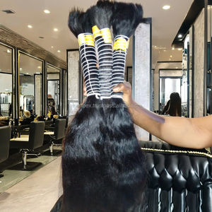 Paquetes de cabello crudo ondulado indio Virgen sin procesar Cabello crudo alineado con cutícula Venta al por mayor Proveedor a granel Extensiones de cabello humano - Product Image 6