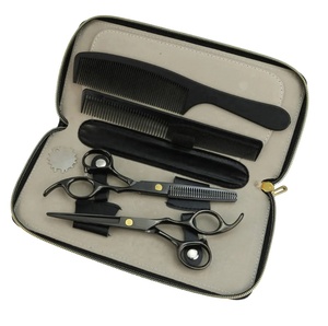 Kit de ciseaux à effiler professionnels en acier inoxydable à lame tranchante pour la coupe de cheveux, outils de salon ARISTON INTERNATIONAL à vendre - Product Image 4