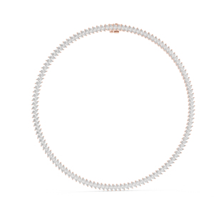 Collier vintage en or jaune 14 carats avec diamant de laboratoire de forme marquise de 18,6 carats pour femme, à porter au quotidien |   Nouveau diamant cultivé - Product Image 3