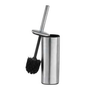 Modern Lightweight Eco-Friendly Stainless Steel Floor Standing Toilet Brush Holder Set <b>Bathroom</b> Cleaning Tool for Home & Hotel - Product Image 1