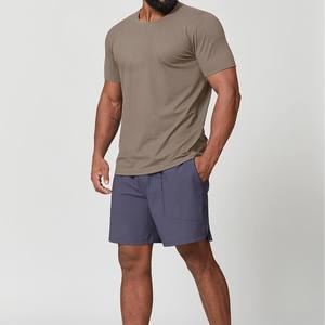 T-shirt pour homme en coton lourd de haute qualité, manches courtes, logo sur le devant, écologique, respirant, coupe classique, grande taille - Product Image 3