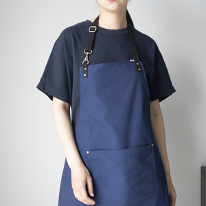 Durable chef <b>apron</b> polyester material with waist fit and button closure comfortable for long kitchen and outdoor <b>work</b> - Product Image 4