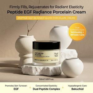 Crema Facial Radiance Porcelain con Péptido EGF, Aclarante, Antiarrugas, Hipoalergénica, Revitalizante para la Piel, 50 ml - Product Image 1