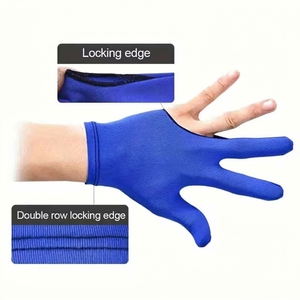 Guantes de Snooker para Hombre, de la Mejor Calidad, Antideslizantes, de 3 Dedos, Transpirables, de Color Sólido, Unisex - Product Image 4