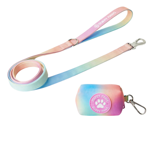 Correa Multiusos para Perro con Dispensador de Bolsas para Excrementos, Azul Camuflaje, Ajustable, de Nailon Resistente, con Agarre Cómodo - Product Image 4