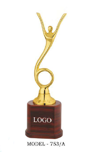 Elegant Office Metal Statue Graceful Lady Dial Shape Professional Workspace Desk Decor In Golden Silver Copper Bronze Finishes - Product Image 6