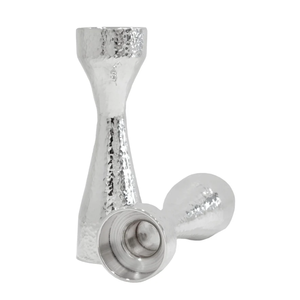 Nuevo Portavelas al por Mayor para Decoración del Hogar, Portavelas de Aluminio con Acabado Plateado Brillante, Hecho a Mano y Personalizado, Juego de 2 - Product Image 5