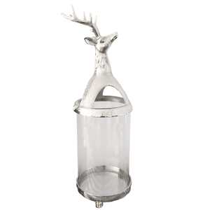 Candelabro de Metal para Mesa con Forma de Reno, Candelabro Moderno Plateado de Primera Calidad para Ofrendas y Decoración de Dormitorios - Product Image 5