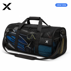 Custom X Sports City Diving Mesh Duffel <b>Bag</b> Heavy Duty Quick Dry Breathable Zipper Closure Waterproof Scuba Gear Travel Storage - Product Image 1