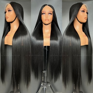 100% brut réel vietnamien extensions de cheveux humains de haute qualité soyeux lisse os perruque droite en différentes couleurs couleur noire naturelle - Product Image 4