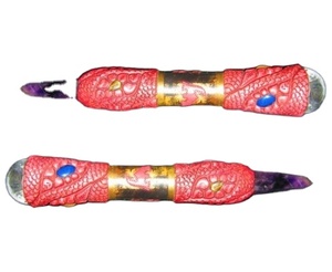 Pierre semi-précieuse Artisanat Pierre naturelle Rose Quartz Point Baguettes tibétaines - Product Image 5