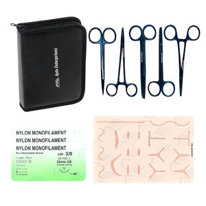 Dental Instruments with Large Pad Accessory for <b>Suture</b> Training <b>Kit</b> Complete Set of Stainless Steel Manual - Product Image 1