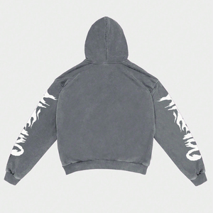 Sweat à capuche unisexe surdimensionné personnalisé de haute qualité, imprimé, respirant, écologique, en polyester/coton, faible MOQ - Product Image 2