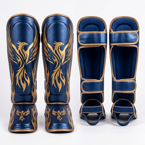 <b>Neoprene</b> Shin Guard Elastic Buckle Closure Breathable Protective Gear for Boxing Adults Unisex Lightweight Sports Shin Guard - Product Image 5