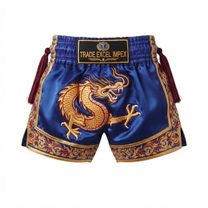 Trade Excel Impex <b>Men's</b> <b>Pink</b> Polyester Muay Thai <b>Shorts</b> High Quality Summer Training MMA Boxing Plus Size XL Elastic Waist - Product Image 3