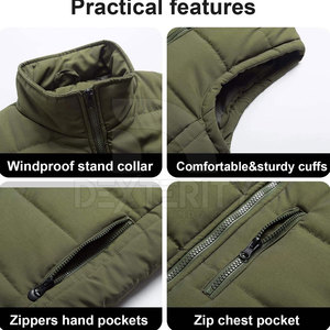 Chaleco Acolchado para Hombre, Transpirable, para Invierno, Estilo Urbano, Diseño Personalizable, Hecho en Pakistán, Servicio OEM, Gran Venta - Product Image 6
