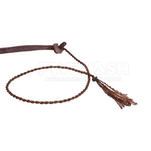Fouet en cuir professionnel fait main, cuir véritable, poignée robuste, design flexible, idéal pour la pratique et l'utilisation en extérieur - Product Image 4