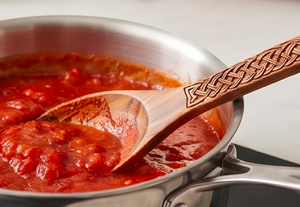 Hand Polished Wooden Cooking Spoon Set Traditional braided Design Flatware For <b>Camping</b> <b>Kitchen</b> Use And Restaurants Use - Product Image 5