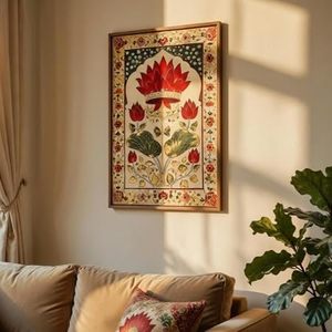 Handmade Solid Wood Rectangular Vertical Photo <b>Frame</b> <b>with</b> Vintage & Modern Design Full Color Printing for Wall Art Decor - Product Image 1