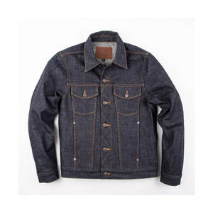 Services OEM, veste en jean pour homme de haute qualité, design personnalisé, hiver, col montant, logo sur le devant, respirante, écologique - Product Image 1