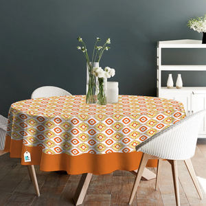 Soft Pure Cotton Woven Floral Modern Round <b>Table</b> <b>Cloth</b> Printed Waterproof Oilproof for Home Dining Kitchen Decor - Product Image 1