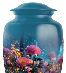 Urnas decorativas de latón para adultos, urnas hechas a mano para entierro de hombres y mujeres, urnas funerarias de alta calidad - Product Image 3